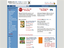 Tablet Screenshot of biblesbythecase.com